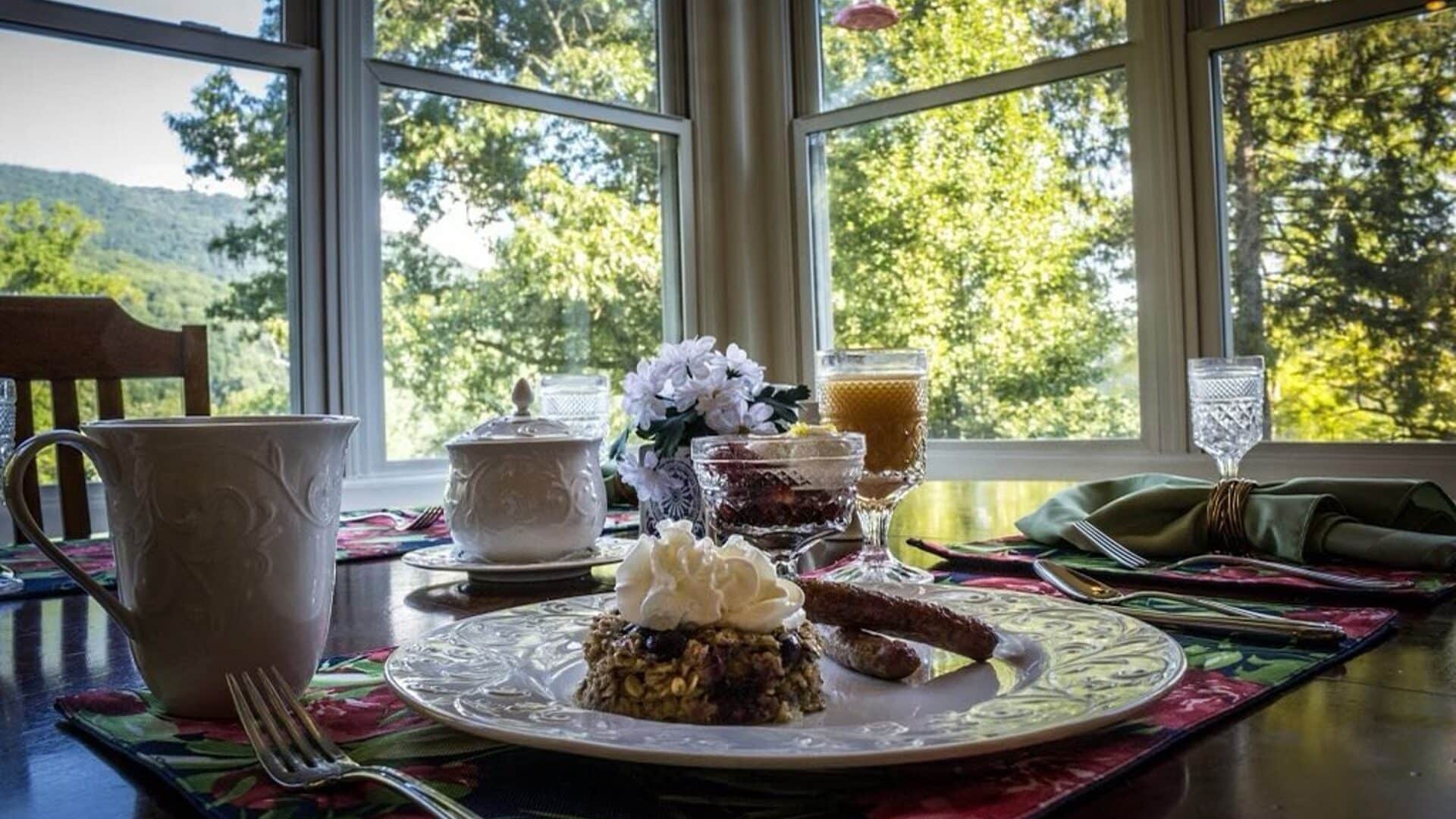 Blueberry Baked Oatmeal at the Andon-Reid Inn