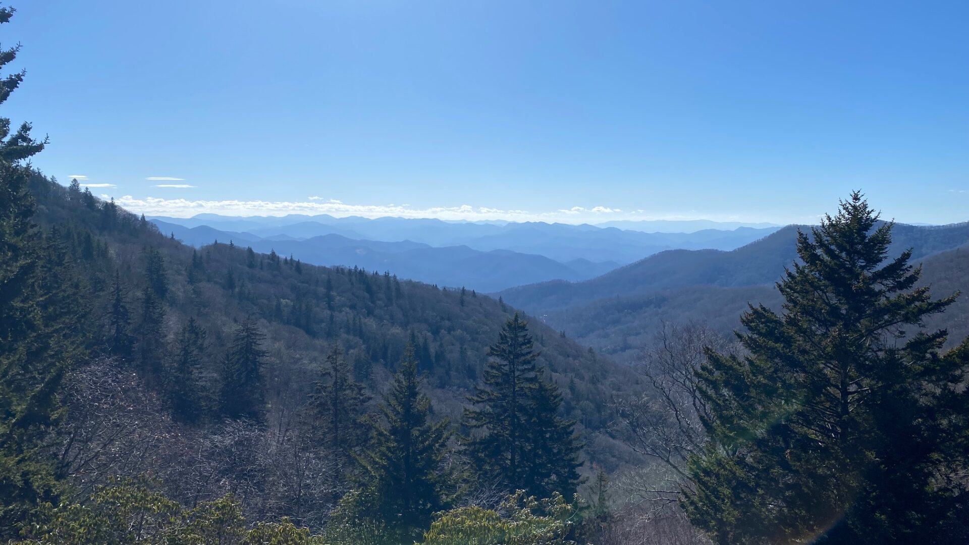 Fork Ridge Overlook on the Blue Ridge Parkway