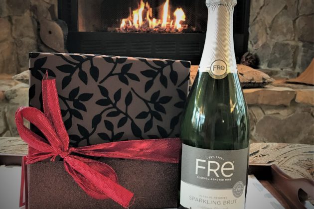 Standard celebration package with chocolate truffles and non-alcoholic sparkling wine