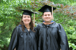 Peter and Brenda Graduation from School