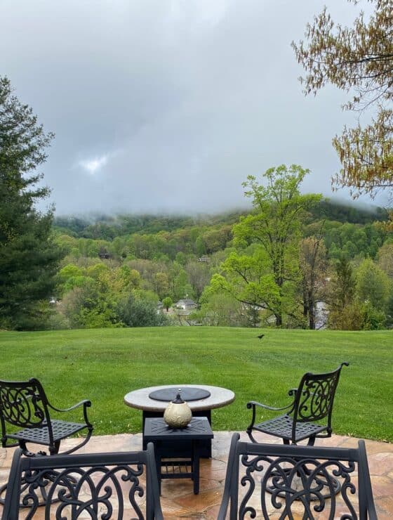 Patio Rainy Day at Andon-Reid