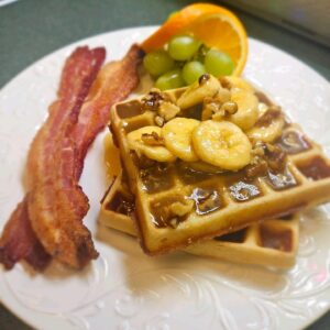 Banana Nut Butterscotch Waffles at the Andon-Reid Inn