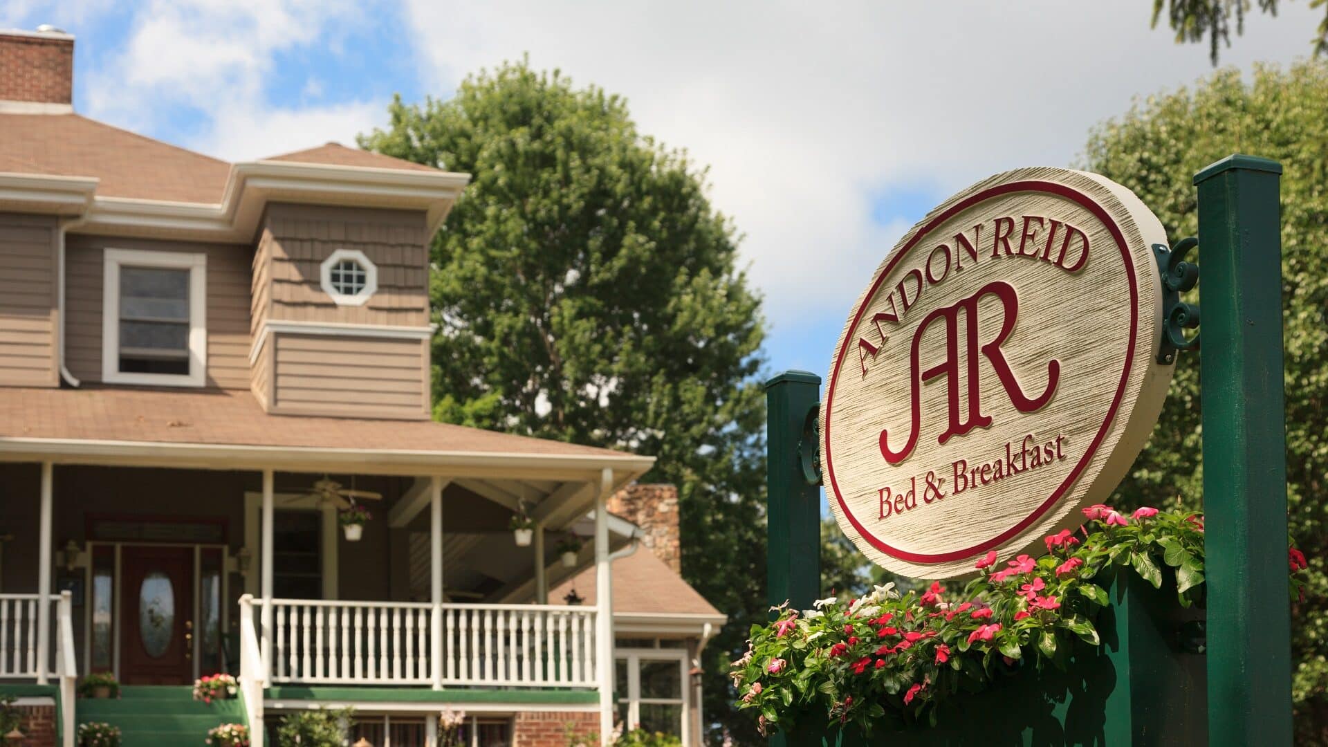 The Exterior of the Andon-Reid with Sign